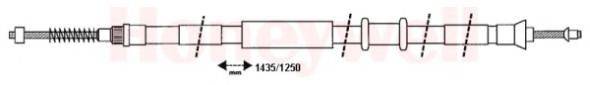 BENDIX 432672B Трос, стоянкова гальмівна система