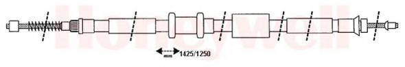 BENDIX 432673B Трос, стоянкова гальмівна система