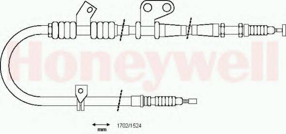 BENDIX 434347B Трос, стоянкова гальмівна система