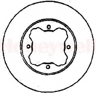 BENDIX 561712B гальмівний диск