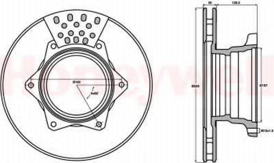 BENDIX 569112B гальмівний диск