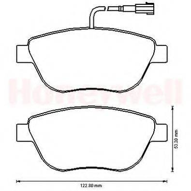 BENDIX 573172B Комплект гальмівних колодок, дискове гальмо