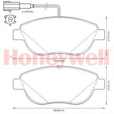 BENDIX 573306B Комплект гальмівних колодок, дискове гальмо