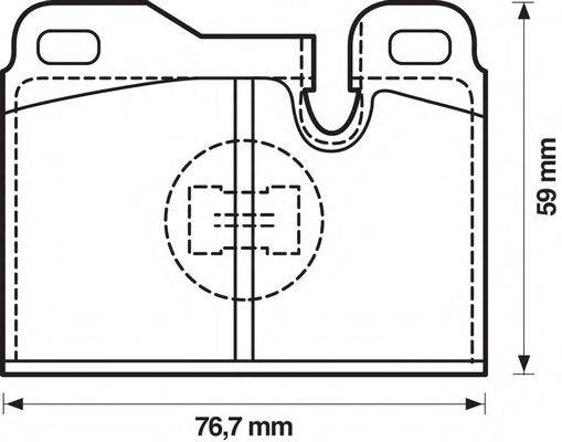 BENDIX 571354B Комплект гальмівних колодок, дискове гальмо