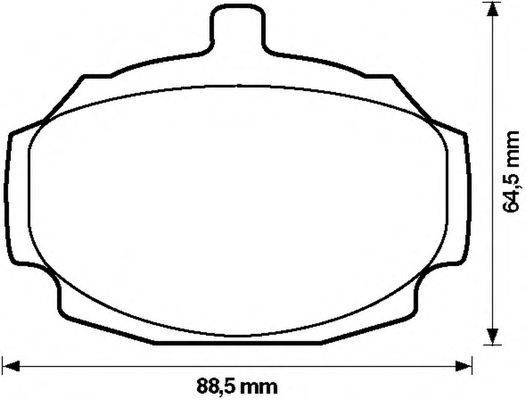 BENDIX 571801B Комплект гальмівних колодок, дискове гальмо