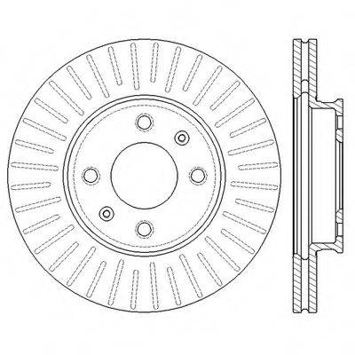 BENDIX 562554BC гальмівний диск