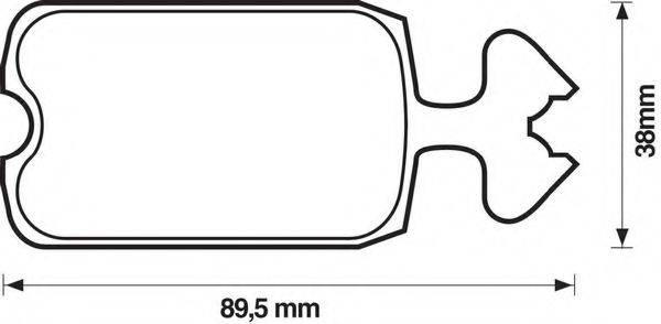 BENDIX 571210B Комплект гальмівних колодок, дискове гальмо