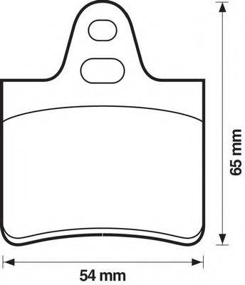 BENDIX 571264B Комплект гальмівних колодок, дискове гальмо