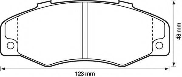 BENDIX 571339B Комплект гальмівних колодок, дискове гальмо