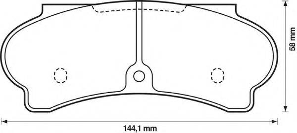 BENDIX 571340B Комплект гальмівних колодок, дискове гальмо