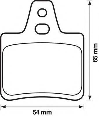 BENDIX 571363B Комплект гальмівних колодок, дискове гальмо