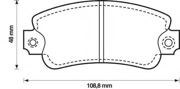 BENDIX 571464B Комплект гальмівних колодок, дискове гальмо