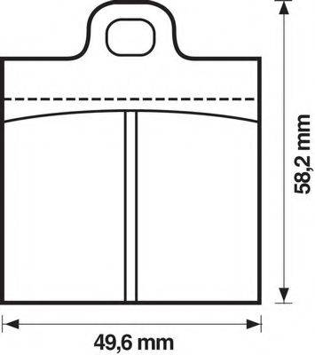 BENDIX 571800B Комплект гальмівних колодок, дискове гальмо