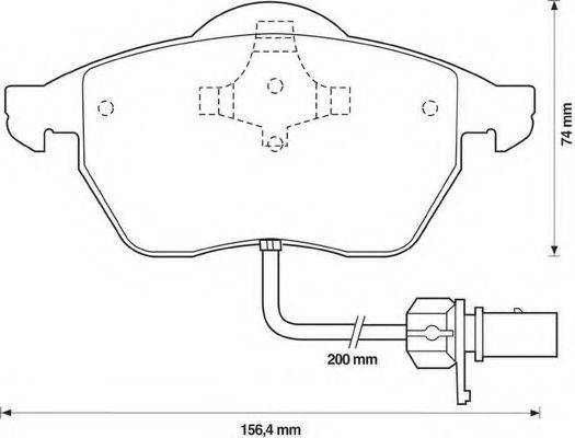 BENDIX 571982B Комплект гальмівних колодок, дискове гальмо