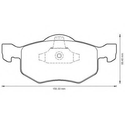 BENDIX 572503B Комплект гальмівних колодок, дискове гальмо