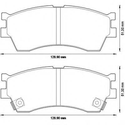 BENDIX 572560B Комплект гальмівних колодок, дискове гальмо