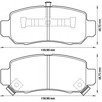 BENDIX 572561B Комплект гальмівних колодок, дискове гальмо