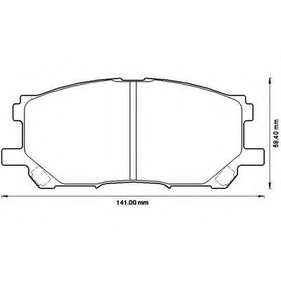 BENDIX 572562B Комплект гальмівних колодок, дискове гальмо