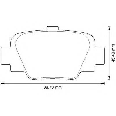 BENDIX 572568B Комплект гальмівних колодок, дискове гальмо