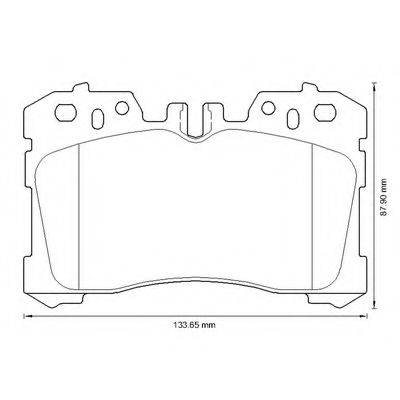 BENDIX 572647B Комплект гальмівних колодок, дискове гальмо