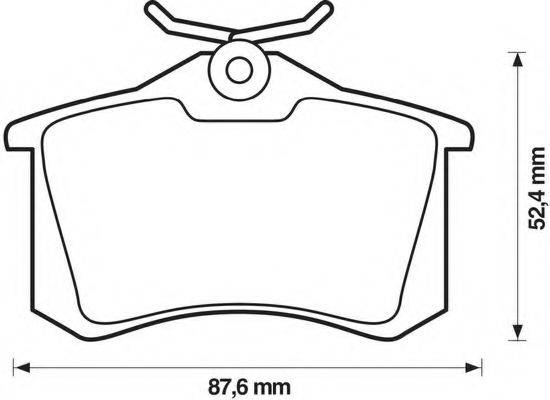 BENDIX 573032B Комплект гальмівних колодок, дискове гальмо