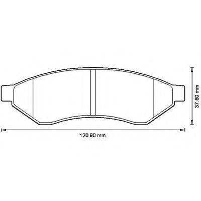 BENDIX 573215B Комплект гальмівних колодок, дискове гальмо