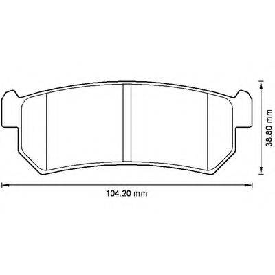 BENDIX 573216B Комплект гальмівних колодок, дискове гальмо