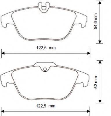 BENDIX 573248B Комплект гальмівних колодок, дискове гальмо