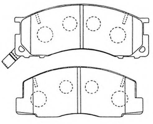 FIT FP0500 Комплект гальмівних колодок, дискове гальмо