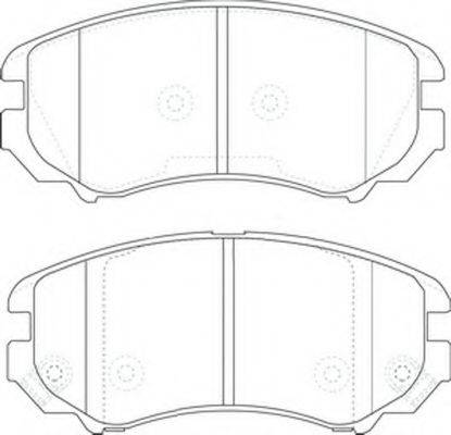 FIT FP0924 Комплект гальмівних колодок, дискове гальмо