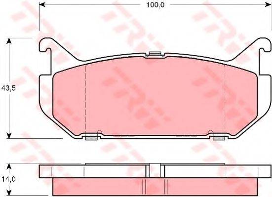 DR!VE+ DP1010100343 Комплект гальмівних колодок, дискове гальмо