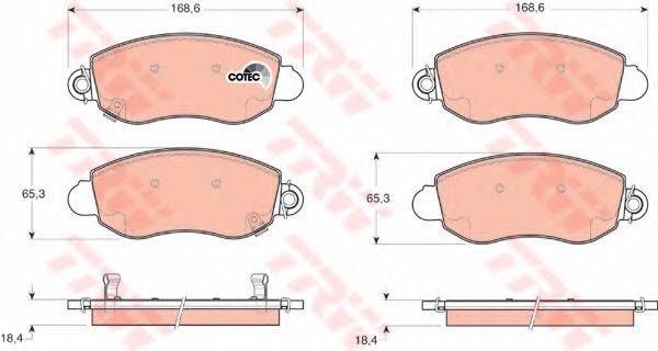 DR!VE+ DP1010100834 Комплект гальмівних колодок, дискове гальмо