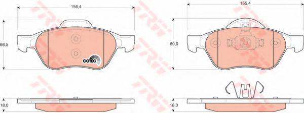 DR!VE+ DP1010100926 Комплект гальмівних колодок, дискове гальмо