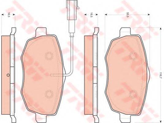 DR!VE+ DP1010100919 Комплект гальмівних колодок, дискове гальмо