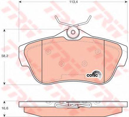 DR!VE+ DP1010100521 Комплект гальмівних колодок, дискове гальмо