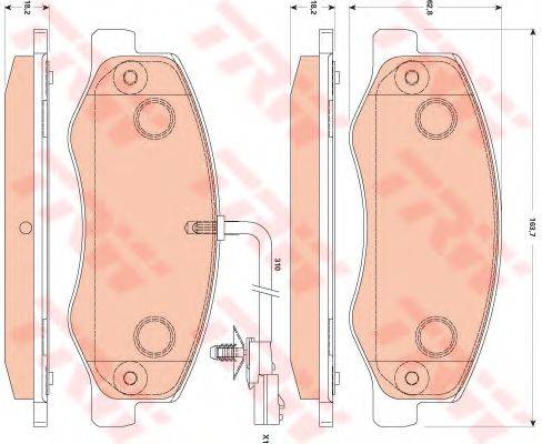 DR!VE+ DP1010100324 Комплект гальмівних колодок, дискове гальмо