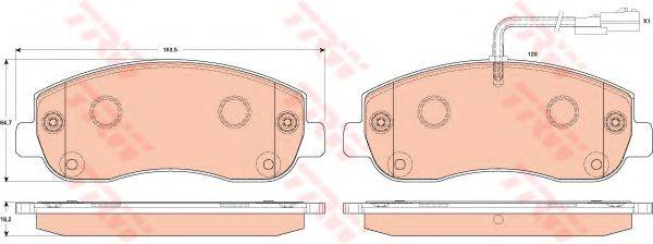 DR!VE+ DP1010100144 Комплект гальмівних колодок, дискове гальмо