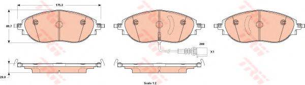 DR!VE+ DP1010100925 Комплект гальмівних колодок, дискове гальмо