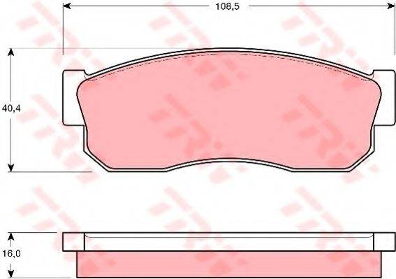 DR!VE+ DP1010100434 Комплект гальмівних колодок, дискове гальмо