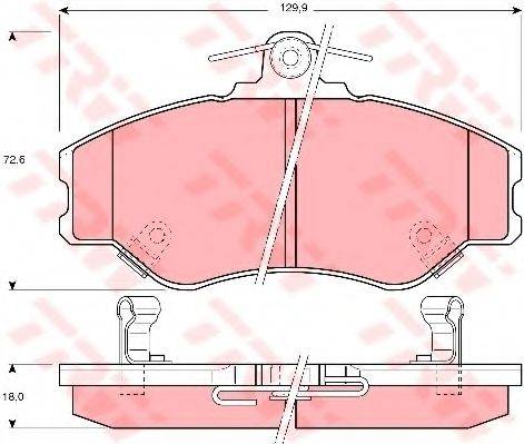 DR!VE+ DP1010100422 Комплект гальмівних колодок, дискове гальмо