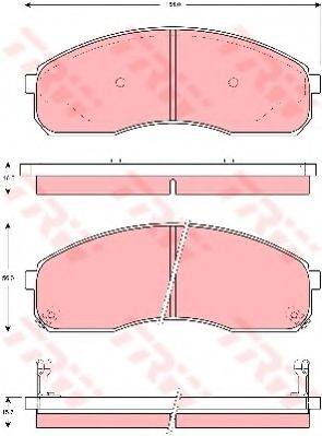 DR!VE+ DP1010100655 Комплект гальмівних колодок, дискове гальмо