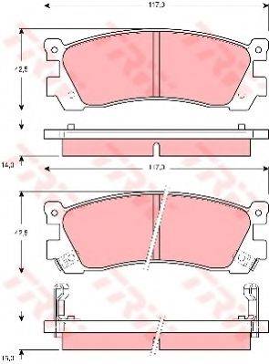 DR!VE+ DP1010100717 Комплект гальмівних колодок, дискове гальмо