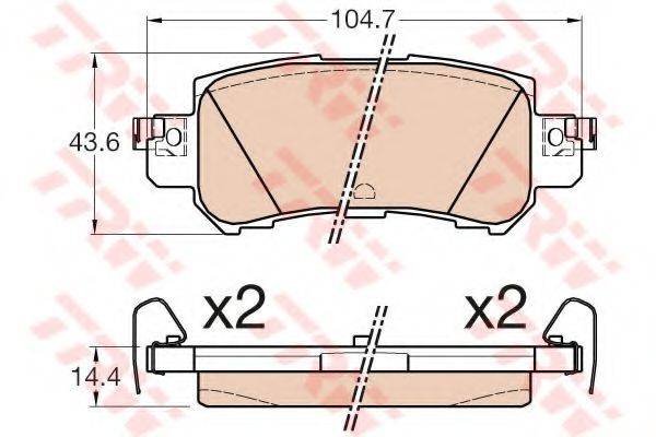 DR!VE+ DP1010100508 Комплект гальмівних колодок, дискове гальмо