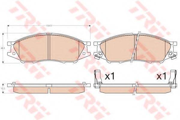 DR!VE+ DP1010100482 Комплект гальмівних колодок, дискове гальмо