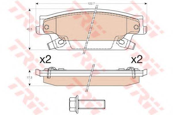 DR!VE+ DP1010100452 Комплект гальмівних колодок, дискове гальмо