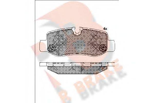 R BRAKE RB2192 Комплект гальмівних колодок, дискове гальмо