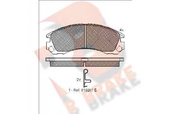 R BRAKE RB1358 Комплект гальмівних колодок, дискове гальмо