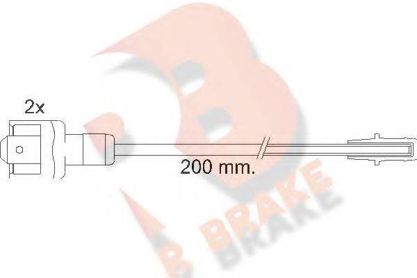 R BRAKE 610117RB Сигналізатор, знос гальмівних колодок