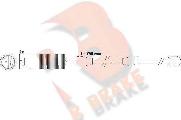 R BRAKE 610242RB Сигналізатор, знос гальмівних колодок