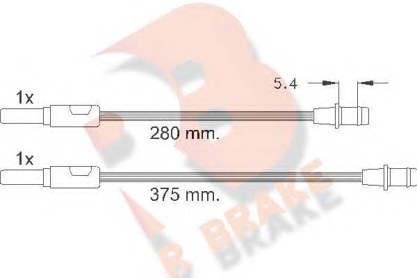 R BRAKE 610261RB Сигналізатор, знос гальмівних колодок